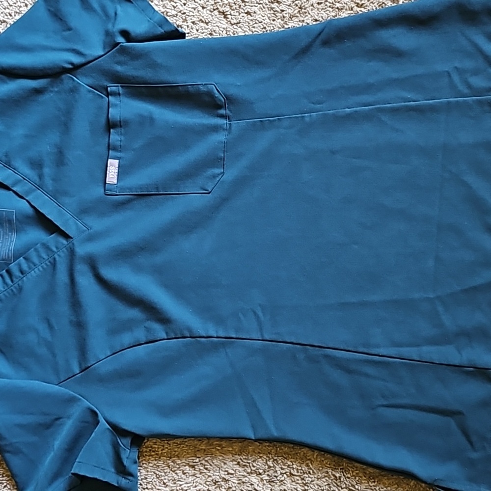 Large Catarina Slim Caribbean Blue One-Pocket Scrub